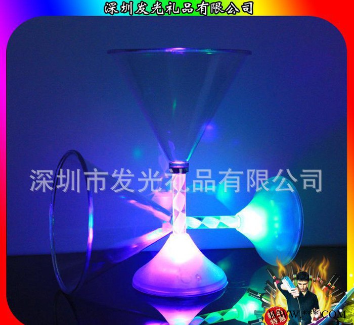 明星夜店酒吧用品变色杯 炫彩发光葡萄酒杯 红酒杯图1