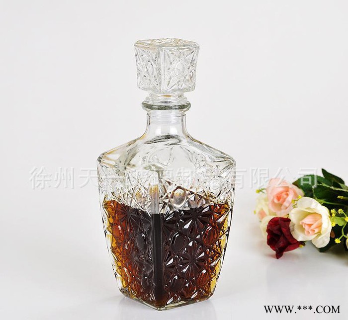 钻石酒瓶 欧式洋酒 红酒瓶 保鲜瓶 密封瓶 葡萄酒瓶1000ML图2