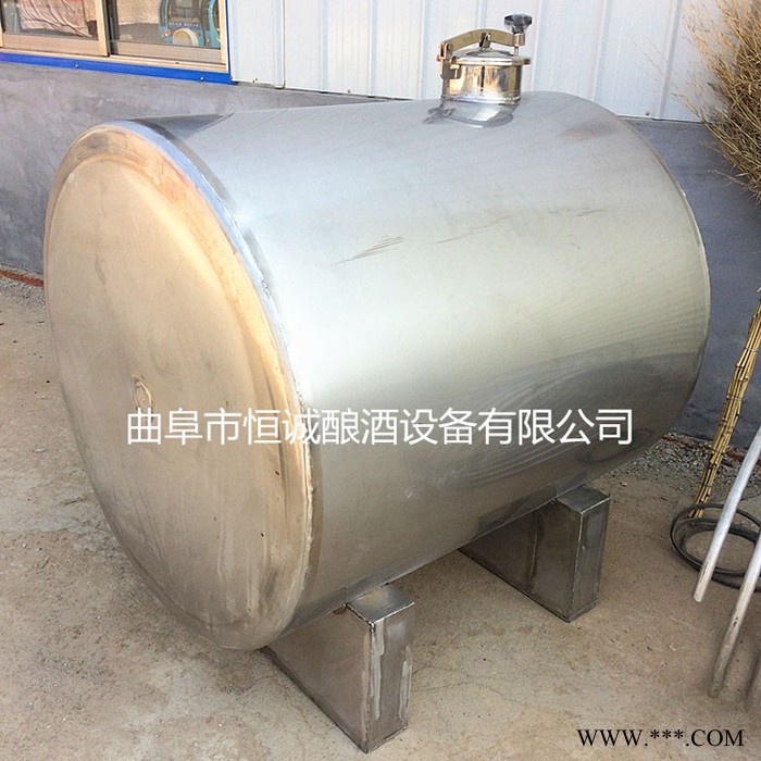 恒诚 酿酒设备  5吨卧式运输罐，储酒罐  **酒罐 **酒罐 价格面仪图3