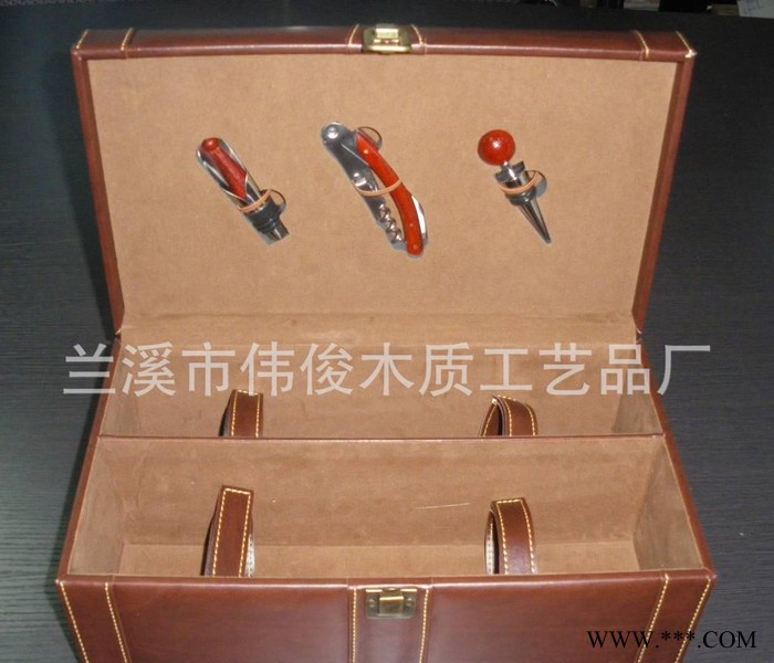 2012新款葡萄酒箱/红酒箱/红酒皮箱/皮盒/红酒盒/拉菲红图2