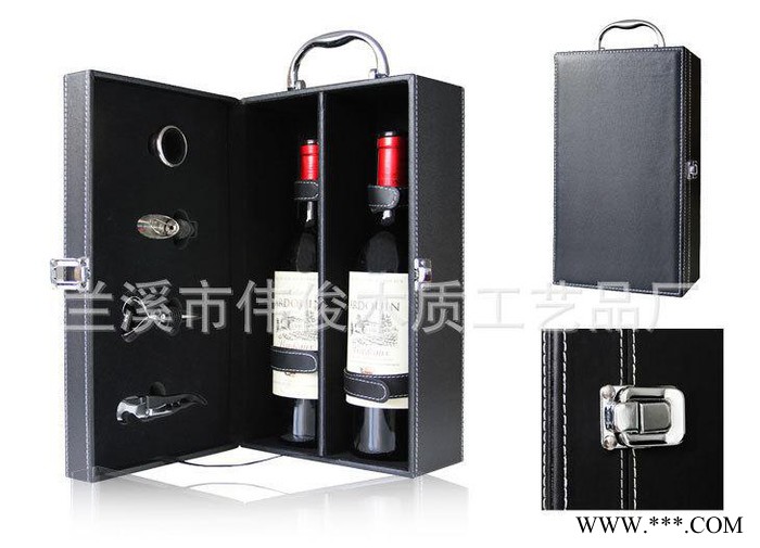 2012新款葡萄酒箱/红酒箱/红酒皮箱/皮盒/红酒盒/拉菲红图3