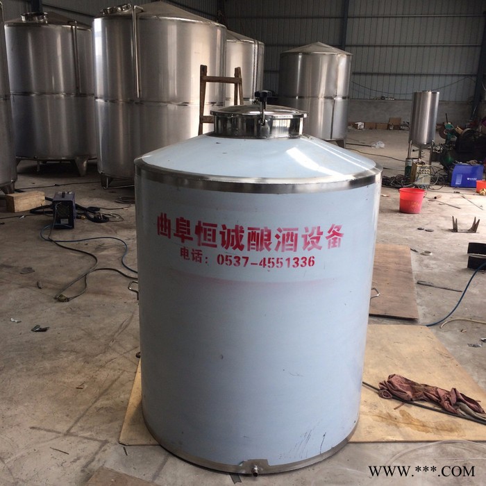 恒诚 酿酒设备  1吨平底酒罐 酒罐价格 ,酒罐厂家 **酒罐 **酒罐 价格面仪图2