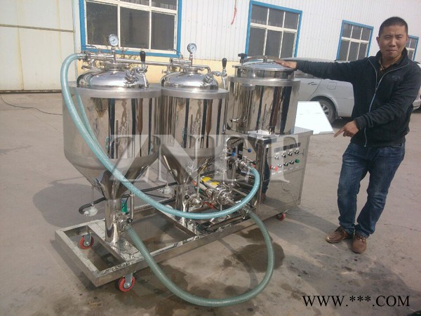 发酵自动控制50升家酿啤酒设备 啤酒配方研发设备 微型酒吧酿酒设备图3