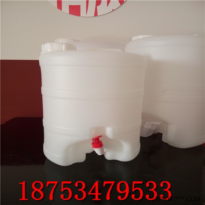 高密度聚乙烯圆形带放料阀门5升10升19升25升塑料桶白酒桶酱油醋桶批发直销 带阀门5升塑料桶图4