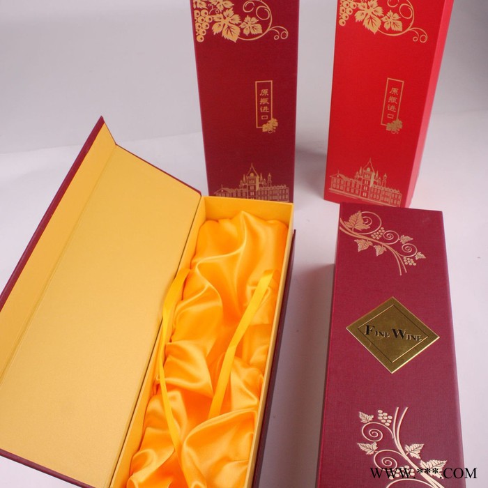 渝忠商行 多款式纸质红酒包装 礼品盒 单支礼盒 葡萄酒包装盒图3