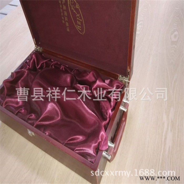 仿红木单支双只红酒礼盒一瓶装葡萄酒礼盒礼品包装工厂直销图2