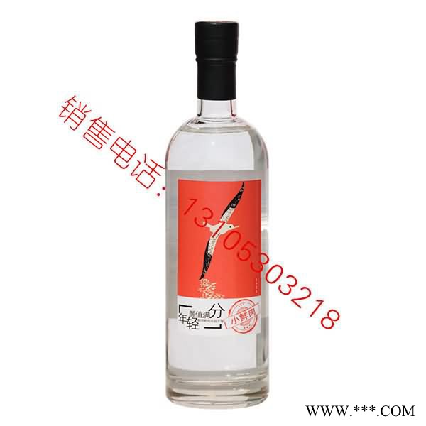 瑞升玻璃晶白料白酒瓶500ml烤花定制图7