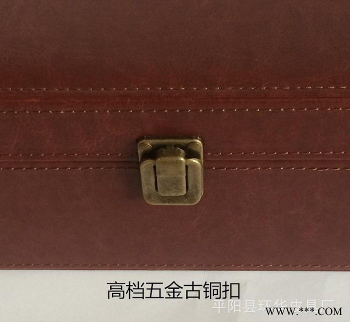 【中秋节爆款】双支葡萄酒包装皮盒 现货红酒盒 香槟礼盒定做图2