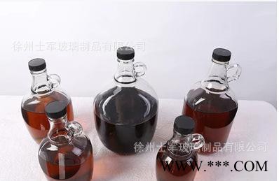 加州款红酒瓶葡萄酒瓶自酿容器密封玻璃药酒泡酒瓶4斤6斤8斤