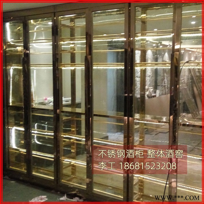 蕰莎酒柜定制 不锈钢恒温红酒柜葡萄酒柜 定制金属酒柜 定制不锈钢酒柜工厂直供图2