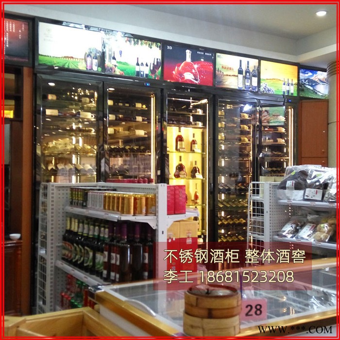 蕰莎酒柜定制 不锈钢恒温红酒柜葡萄酒柜 定制金属酒柜 定制不锈钢酒柜工厂直供图6