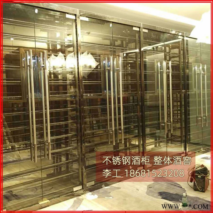 蕰莎酒柜定制 不锈钢恒温红酒柜葡萄酒柜 定制金属酒柜 定制不锈钢酒柜工厂直供图3