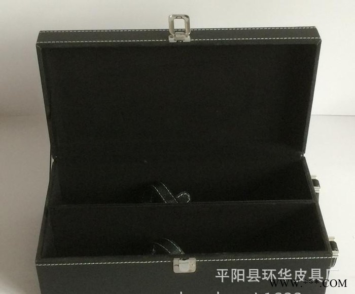 红酒盒 双支礼盒  葡萄酒包装皮盒带酒具四件套装装定做图2