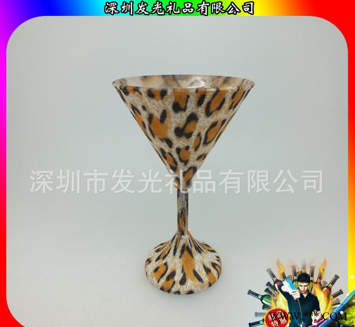 葡萄酒礼品定制 LED按键直冰杯七彩发光直筒杯夜光杯图3