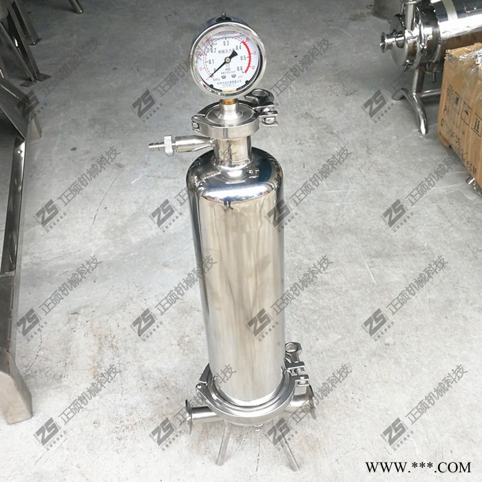**不锈钢20英寸卫生级微孔膜过滤器白酒精密过滤筒式过滤器 微孔过滤器图3
