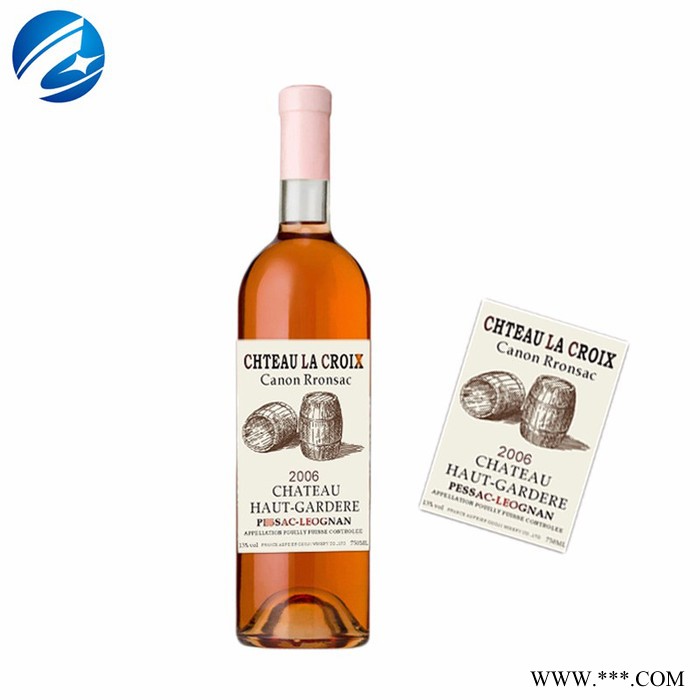 专业定制葡萄酒标签 红酒复古酒标logo印刷糯米酒不干胶标签设计图3