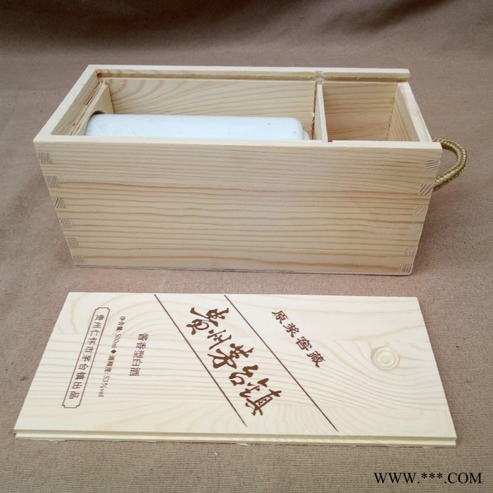 曹县乐和工艺品厂定做白酒包装盒茅台酒盒白酒木盒子白酒礼品木盒木制白酒包装图4