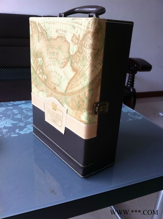 高品质时尚新品   皮革葡萄酒盒子 双葡萄酒酒盒图2