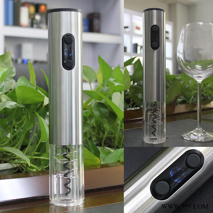 红酒电动开瓶器广东不锈钢电动开瓶器厂家激光logo定制葡萄酒开瓶器OEM图2