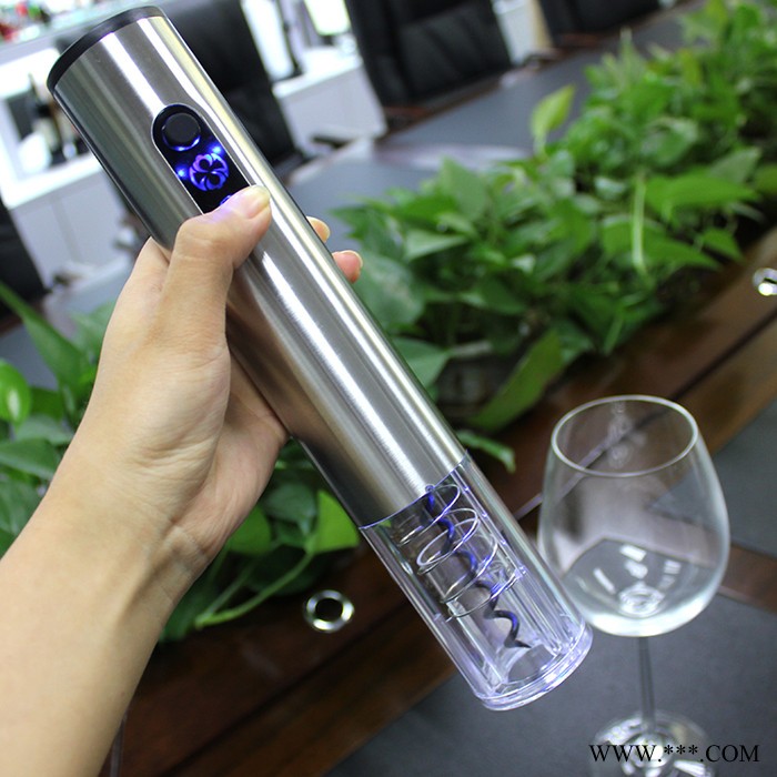红酒电动开瓶器广东不锈钢电动开瓶器厂家激光logo定制葡萄酒开瓶器OEM图3