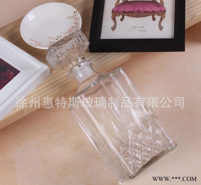 晶钻分酒器 玻璃白酒葡萄酒储酒瓶  雕花密封红酒酿酒酒瓶图3
