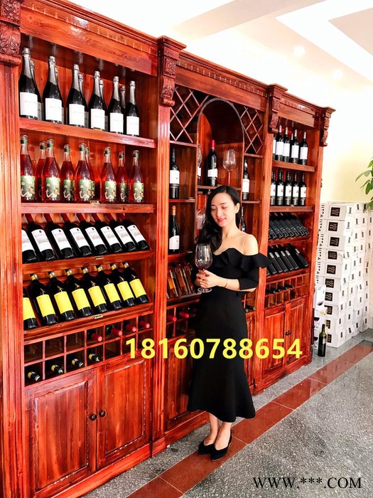 实木落地红酒柜图六角凉亭 红酒柜图片别墅客厅红酒柜子装修 酒庄酒窖酒柜 酒柜定做实木白酒柜葡萄酒别墅酒柜落地酒柜图片图4