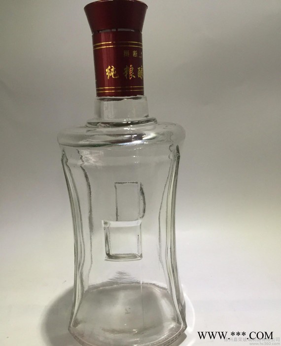 现货500ML白酒酒瓶 保健酒玻璃瓶 高白料1斤装白酒瓶图3