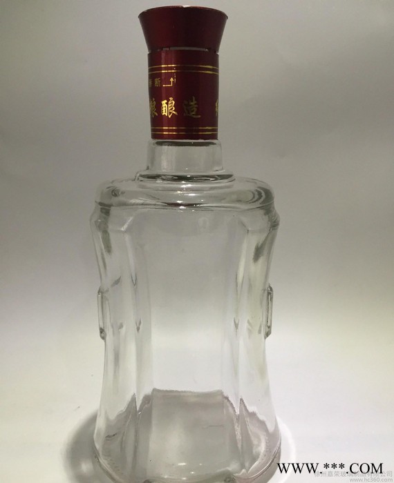 现货500ML白酒酒瓶 保健酒玻璃瓶 高白料1斤装白酒瓶图2