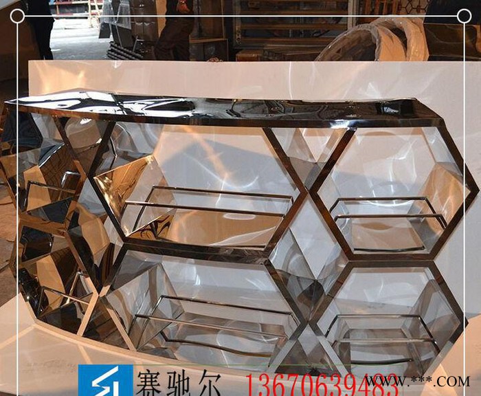 2015年度** 不锈钢葡萄酒展示架  红酒展示 洋酒酒柜图2