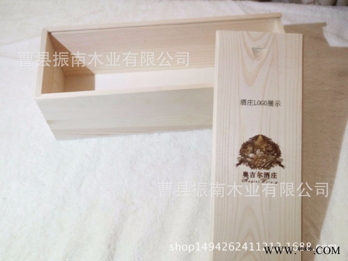 供应红酒盒 彩绘实木红酒盒单支抽拉葡萄酒单支翻盖葡萄酒包装盒 木盒包装图5