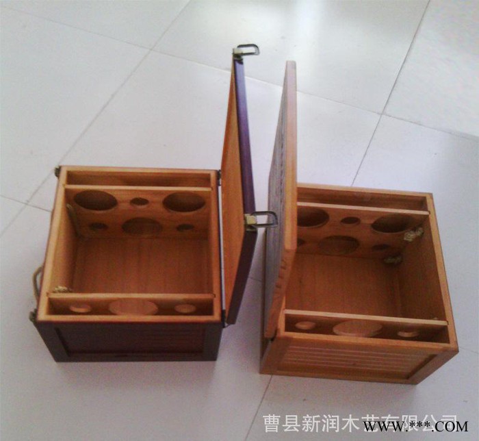 松木红酒箱 红酒葡萄酒六支木箱 定制2015新款红酒箱图3