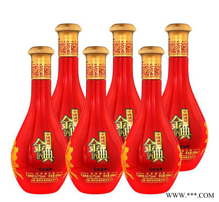 泸州金典酒厂招商浓香型高度红瓷光瓶喜酒500ml婚庆白酒低价图3