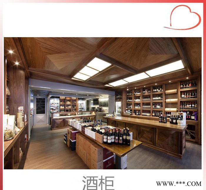 佛山直销红酒展柜货架 木质红酒展柜 实木红酒展柜白酒展示柜图3