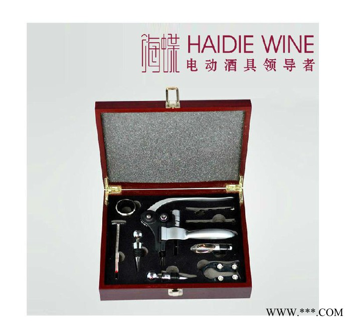 红酒开瓶器套装 兔形酒具套装 木盒红酒礼品 葡萄酒酒具可订制