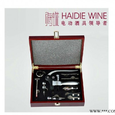 红酒开瓶器套装 兔形酒具套装 木盒红酒礼品 葡萄酒酒具可订制