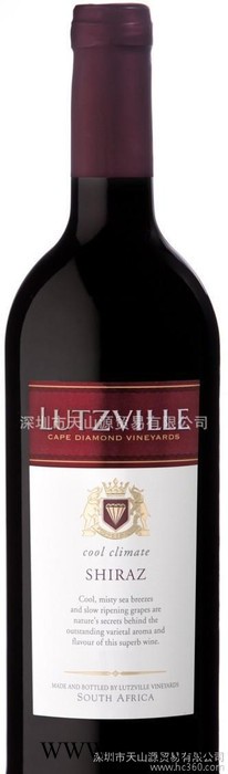 南非原装原瓶进口红酒批发 开普钻石-露姿维尔色拉子干红葡萄酒