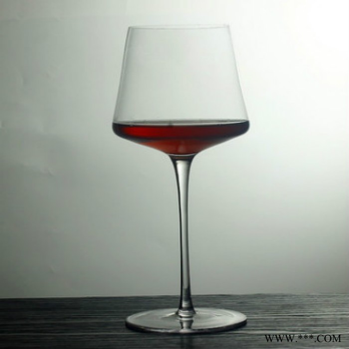 酒店酒吧餐桌用人工吹制无铅水晶玻璃高脚红酒杯葡萄酒杯图2