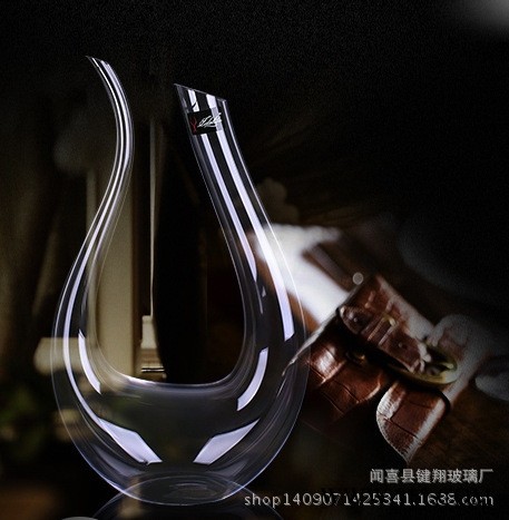 无铅水晶玻璃醒酒器 红酒葡萄酒醒酒器 分酒器酒具 U形壶图2