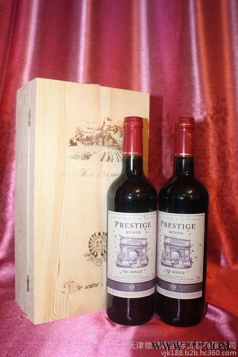 红酒巴黎之星庄园干红葡萄酒超高性价比送礼佳品买就送复古双支木盒