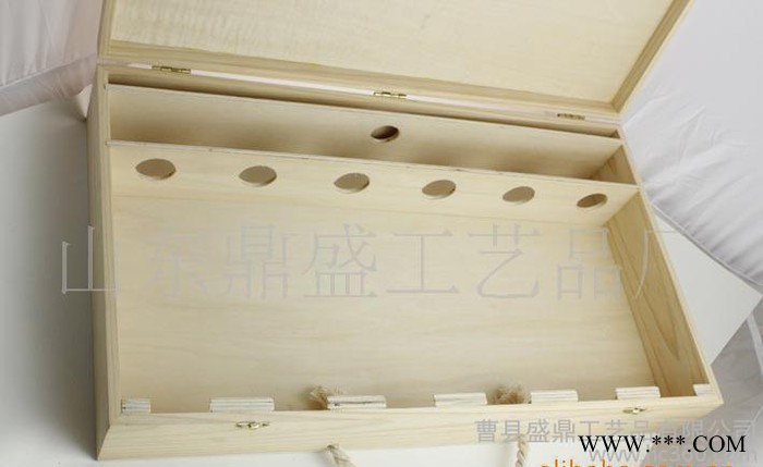 6瓶装箱式**酒盒，木盒红酒盒，葡萄酒礼盒，定做六瓶装红酒盒图3