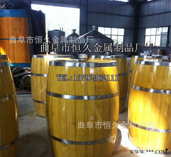 白酒包装桶  木质酒桶 不锈钢内胆酒桶 裱糊木酒桶 酒海图2