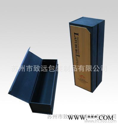 酒盒 皮质酒盒 木质酒盒 红酒包装盒 葡萄酒盒 仿红木盒图2