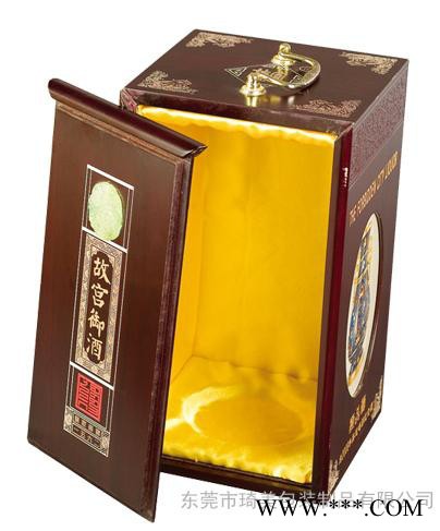 手提式白酒包装盒 葡萄酒木盒子 供应酒盒厂家图2