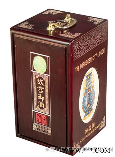 手提式白酒包装盒 葡萄酒木盒子 供应酒盒厂家图3