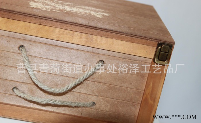 直销六支红酒木盒红酒盒红酒礼盒葡萄酒盒木质红酒木箱促销图3