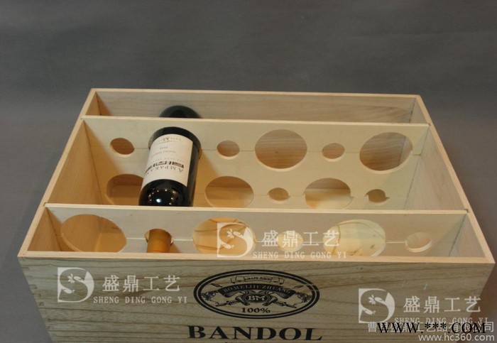 十二支红酒木箱 12瓶红酒箱 葡萄酒木箱 进口酒箱 盛鼎工艺定做图1