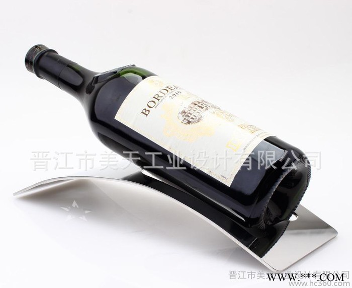 不锈钢红酒展示架酒架葡萄酒陈列道具酒吧摆件欧式简约创意红酒架图2