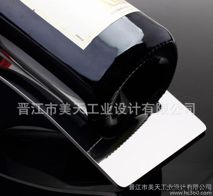 不锈钢红酒展示架酒架葡萄酒陈列道具酒吧摆件欧式简约创意红酒架图1