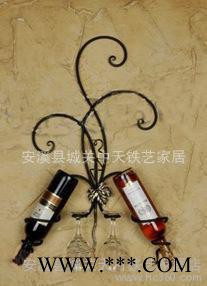 中天包邮品牌 田园时尚 铁艺红酒架 铁艺酒架 立式葡萄酒架图3