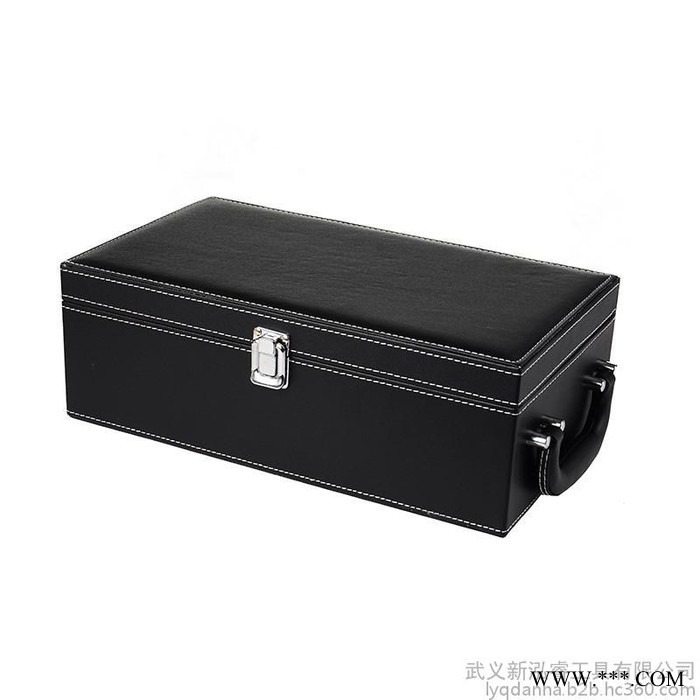 现货 **批发红酒盒 葡萄酒酒箱 拉菲红酒盒 酒盒子双支皮盒图4